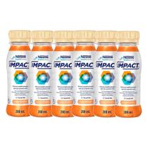 Kit 6 Impact Nutrição Enteral e Oral Pêssego 200ml