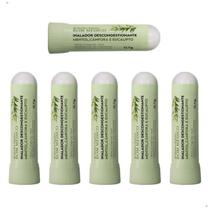 Kit 6 Inalador Descongestionante Mentol Cânfora Eucalipto Bom Médico 0,7g Desentope Nariz Rápido Abelha Rainha Kit 6 Inalador Descongestionante Mentol Cânfora Eucalipto Bom Médico 0,7g Desentope Nariz Rápido Abelha Rainha
