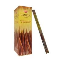 Kit 6 Incensos Indiano Hem Canela Aroma Intenso e Energizante