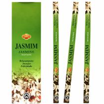 Kit 6 Incensos Indiano Jasmim Elegância e Doçura Aromática Kit 6 Incensos Indiano Jasmim Elegância e Doçura Aromática