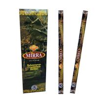 Kit 6 Incensos Indiano Mirra Proteção, Espiritualidade e Purificação