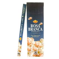 Kit 6 Incensos Rosa Branca Paz, Pureza e Harmonia