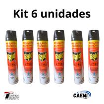 Kit 6 Inseticidas Raid Multi Insetos Base De Agua 420 Ml