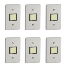 Kit 6 Interruptor Bipolar Paralelo 250V Silentoque 2108 Pial