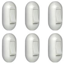 Kit 6 Interruptor Pial 40276 Cordão P/ Campainha Simples