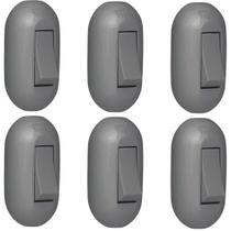 Kit 6 Interruptor Tecla Centro De Cordao Abajur Pial 40274