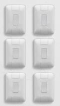 Kit 6 Interruptores Paralelos 1 Tecla Brancos Kit 6 Interruptores Paralelos 1 Tecla Brancos