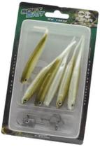 Kit 6 Isca Artificial Soft Shad Macia Pescaria Barco Canoa A