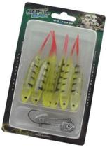 Kit 6 Isca Artificial Soft Shad Macia Pescaria Barco Canoa C