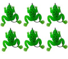 Kit 6 Isca Para Traira Sapo Artificial Com Anzol Anti-Inrros Kit 6 Isca Para Traira Sapo Artificial Com Anzol Anti-Inrros