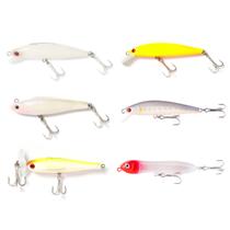 Kit 6 Iscas Artificiais Lucky Nelson Nakamura Meia Água + Superfície 7,5-11cm
