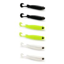 Kit 6 Iscas Artificiais Para Pesca Monster 3X E-Shad 15cm