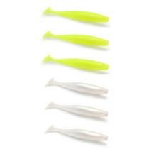 Kit 6 Iscas Artificiais Para Pesca Monster 3X Slow Shad 9cm