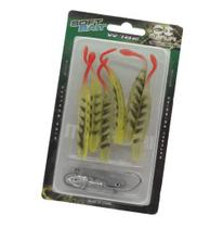 Kit 6 Iscas Artificiais Soft Shad + 2 Anzol Jig Head Maruri