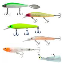 Kit 6 Iscas Lori Premium para Pesca de Tucunarés Azuis