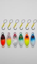 Kit 6 Iscas Micro Jig Slow Baby 4cm 10g Cores Variadas Kit 6 Iscas Micro Jig Slow Baby 4cm 10g Cores Variadas