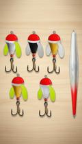Kit 6 Iscas Spinner e Boia Arremesso Pesca Kit 6 Iscas Spinner e Boia Arremesso Pesca