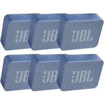 Kit 6 JBL GO Essential Azul Caixa de Som Bluetooth À Prova D'água