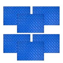 Kit 6 Jogo Americano Entrelacado Azul Rafimex