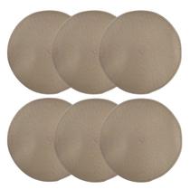 Kit 6 Jogo Americano Redondo Tecido Sousplat Mesa Jantar 38cm Mesa Posta Cozinha