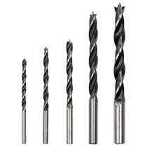 Kit 6 Jogo Broca Aco Carbono 05 Pc 4,0 A 10mm 3 Pontas Madeira BOM-5033 - BOMVINK