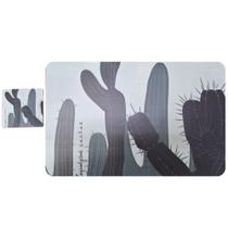 Kit 6 Jogos Americanos Cacto E 6 Porta Copos Em PVC