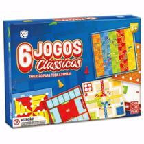 Kit 6 Jogos Clássicos de Tabuleiro All Queens Ludo Trilha Alquerque Mancala Pais & Filhos Kit 6 Jogos Clássicos de Tabuleiro All Queens Ludo Trilha Alquerque Mancala Pais & Filhos