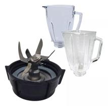 Kit 6 Lâminas Inox Base E Anel Vedação Liquidificador Oster Kit 6 Lâminas Inox Base E Anel Vedação Liquidificador Oster