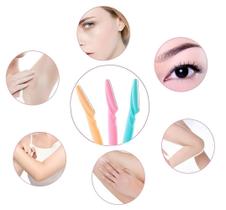 Kit 6 Lâminas Sobrancelha E Rosto Navalha Depilação Completo