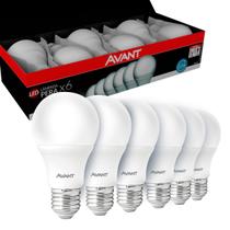 Kit 6 Lampada Bulbo 9w Branco Frio 6500k LED Iluminação Casa