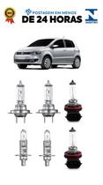 Kit 6 Lampada Farol e Milha Fox Spacefox 2010 2011 2012 2013 2014 H1 H7 HB4