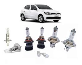 Kit 6 Lampada Farol Milha Luz Halogena Amarela Gol G5