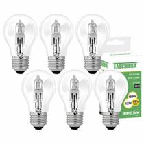 Kit 6 Lâmpada Halógena A55 100W E27 127V 2700K Taschibra
