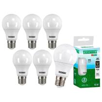 Kit 6 Lâmpada Led 9w Bulbo 6500k Branco Frio 110/220V