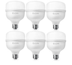 Kit 6 Lampada Led Bulbo 20W 6500K - Elgin