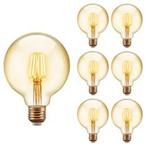 Kit 6 Lâmpada Led Filamento G95 4W 2200K Retrô Vintage Opus