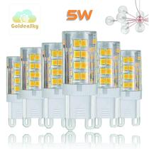 Kit 6 Lâmpada Led Halopim G9 5w Lustres E Pendentes Bivolt - BRANCO FRIO