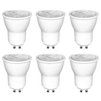 Kit 6 Lampada Led Mr11 Dicroica Mini Gu10 3W Branco Quente Kit 6 Lampada Led Mr11 Dicroica Mini Gu10 3W Branco Quente