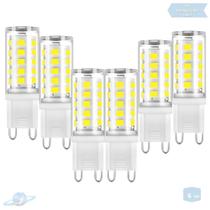 Kit 6 Lâmpadas De Led Halopin G9 5W Branco Frio (6000K) Kit 6 Lâmpadas De Led Halopin G9 5W Branco Frio (6000K)