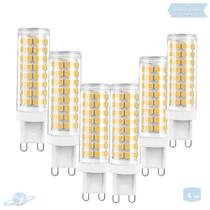 Kit 6 Lâmpadas De Led Halopin G9 7W Branco Quente (3000K)