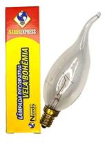 Kit 6 Lâmpadas Decorativa Vela Bico Torto 40W 130V E12 Clara - NARDSEXPRESS Kit 6 Lâmpadas Decorativa Vela Bico Torto 40W 130V E12 Clara - NARDSEXPRESS
