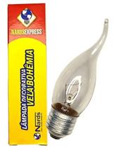 Kit 6 Lâmpadas Decorativa Vela Bico Torto 40W 130V E27 Clara - NARDSEXPRESS Kit 6 Lâmpadas Decorativa Vela Bico Torto 40W 130V E27 Clara - NARDSEXPRESS