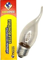 Kit 6 Lâmpadas Decorativa Vela Bico Torto 40W 130V E27 Clara NARDSEXPRESS Kit 6 Lâmpadas Decorativa Vela Bico Torto 40W 130V E27 Clara NARDSEXPRESS