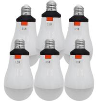 KIT 6 Lâmpadas Emergenciais LED Recarregáveis com 12h de Funcionamento e Bateria Econômica KIT 6 Lâmpadas Emergenciais LED Recarregáveis com 12h de Funcionamento e Bateria Econômica