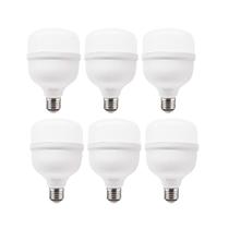 Kit 6 Lâmpadas Led 40w 6500k Super Bulbo Bivolt Elgin