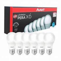 Kit 6 Lâmpadas LED 9W Bulbo E27 Bivolt Avant Kit 6 Lâmpadas LED 9W Bulbo E27 Bivolt Avant