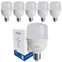 Kit 6 Lâmpadas Led Bulbo 20W Bivolt Alta Potencia Branca Fria 6500k Para Casa e Comércio