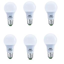 Kit 6 Lampadas Led Bulbo A60 9,5W 6500K Branco Frio 806 Lumens E27 Bivolt OZLI G10635-C
