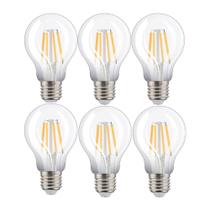 Kit 6 lâmpadas led bulbo filamento 4.5w luz branca e27 ledvance