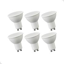 Kit 6 Lâmpadas Led Dicroica GU10 MR16 7W Bivolt 2700K 4000K 6000K LUMINATTI Kit 6 Lâmpadas Led Dicroica GU10 MR16 7W Bivolt 2700K 4000K 6000K LUMINATTI